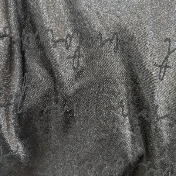 Victoria's Secret Satin Pajama Set M Black Pink Logo Racerback Shorts - Picture 3 of 10